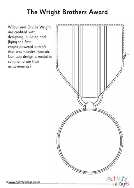 Design an Award for the Wright Brothers Worksheet