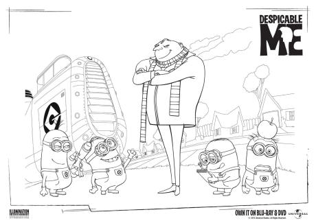 Despicable Me colouring page 1