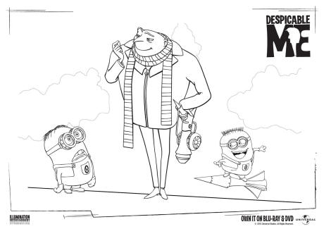 Despicable Me colouring page 2
