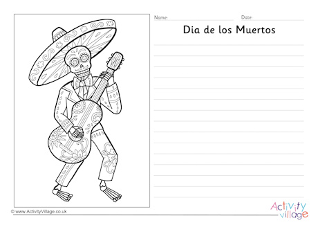 Dia de los Muertos story paper 2