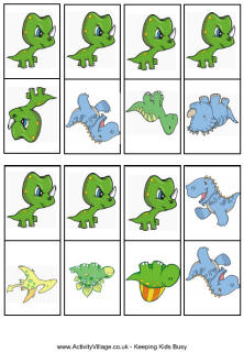 Dinosaur dominoes