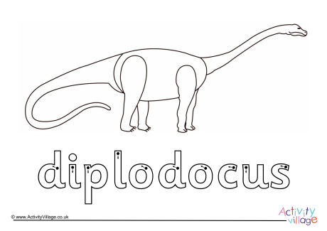 Diplodocus Finger Tracing