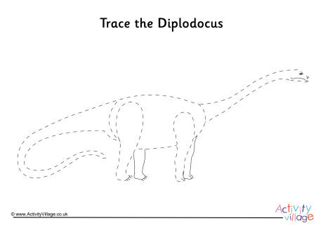 Diplodocus Tracing Page