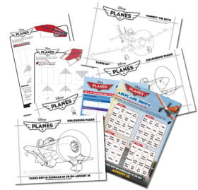 Disney's Planes Colouring and Activity Sheets