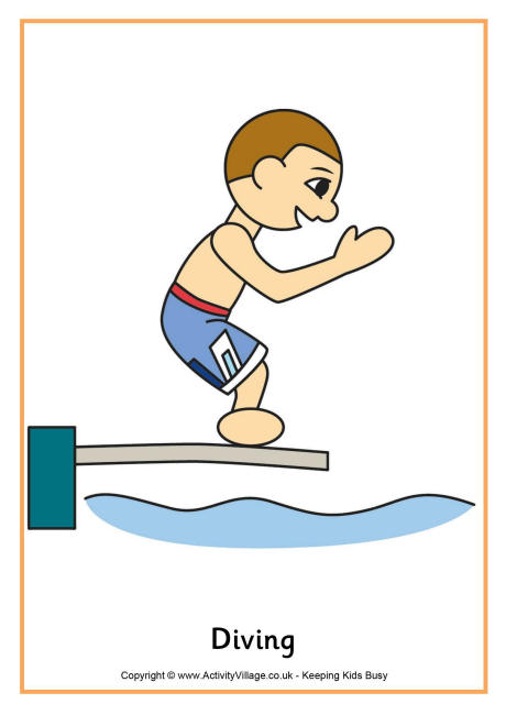 Diving poster