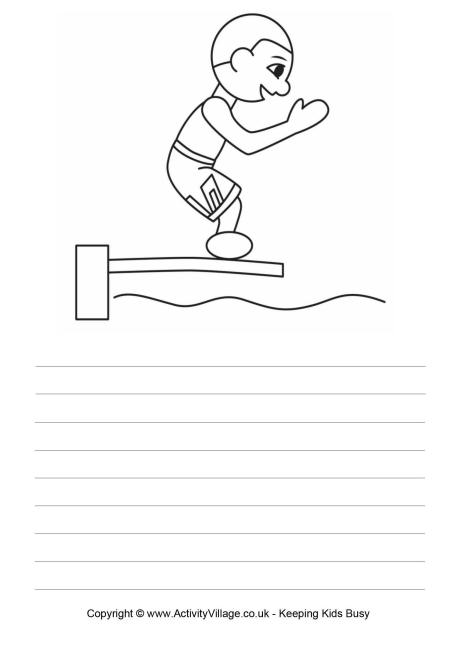 Diving story paper