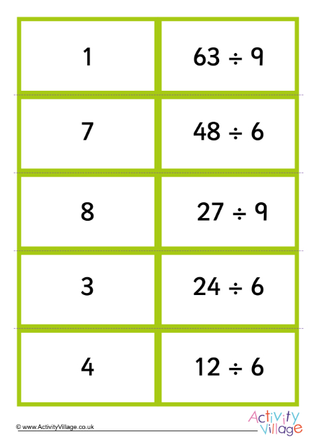 Division Dominoes 3