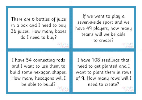 Division story sums 3