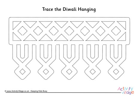 Diwali hanging tracing page 1 Diwali hanging tracing page 1