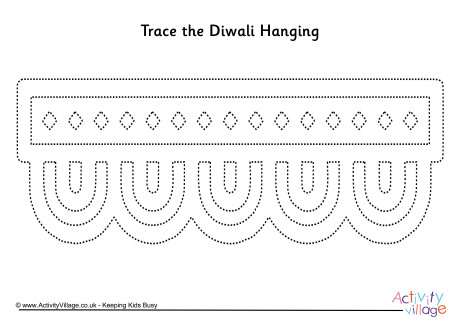 Diwali hanging tracing page 2
