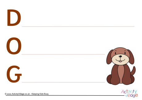 Dog acrostic poem printable Dog acrostic poem printable
