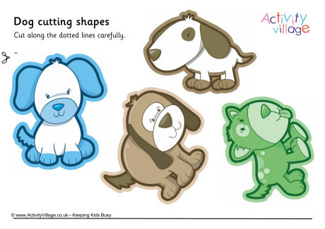 Dog Cutting Shapes 2 Dog Cutting Shapes 2