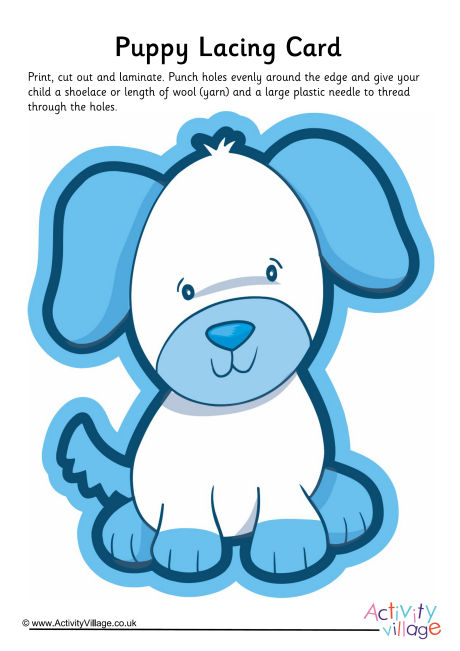 Dog lacing card 3