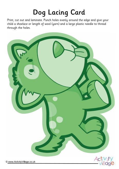 Dog lacing card 5
