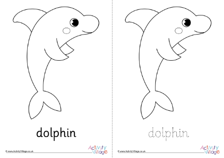 Dolphin Colouring Page 10