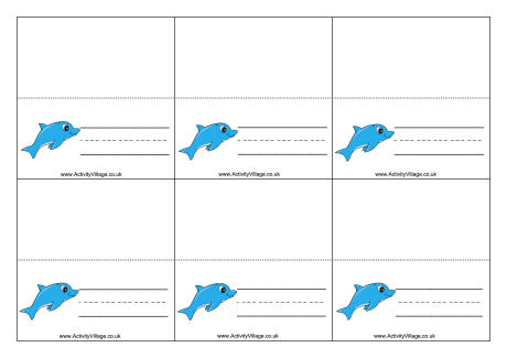 Dolphin place cards