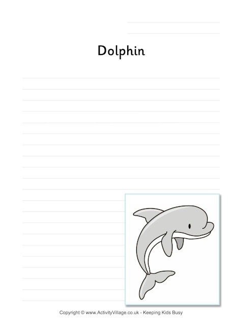 Dolphin writing page