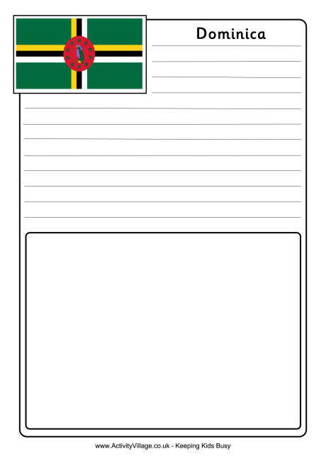Dominica notebooking page