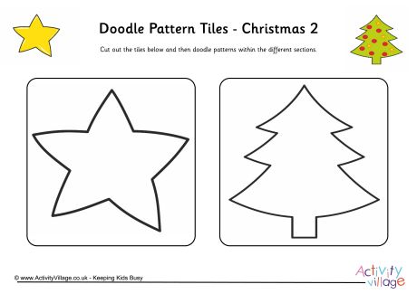 Doodle pattern tiles - Christmas 2 Doodle pattern tiles - Christmas 2