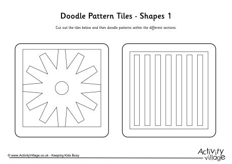 Doode pattern tiles - Shapes 1