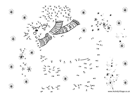 Dot to dot Christmas reindeer