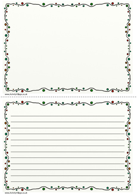 Dotty Doodle Writing Frame 2