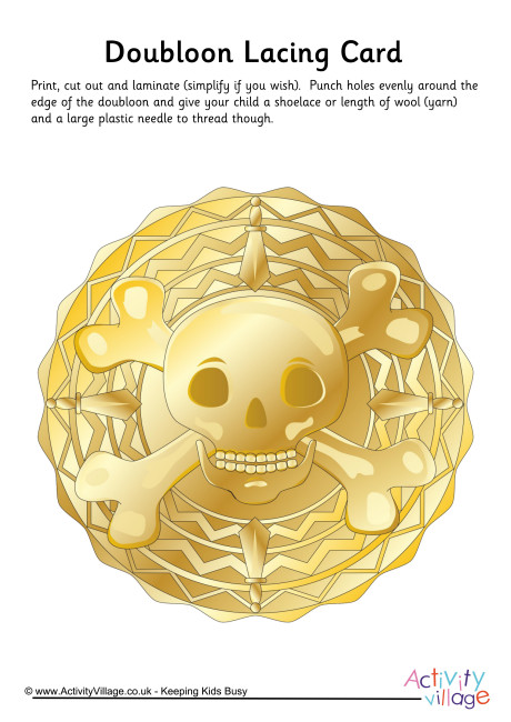 Doubloon Lacing Card