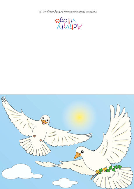 Doves Scene Card