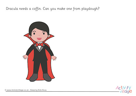Dracula Playdough Mat