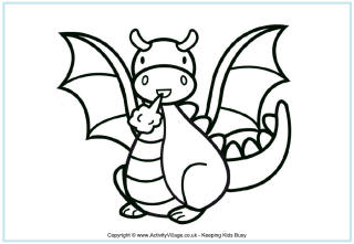 Dragon Colouring Pages