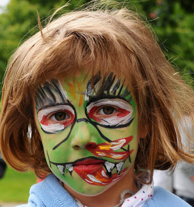 Dragon face paint