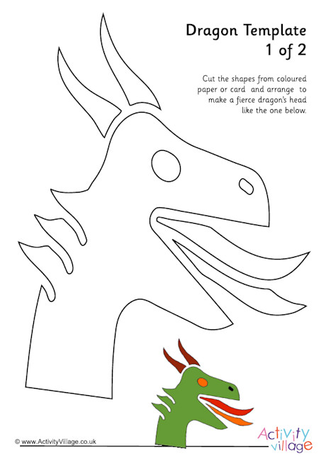 Dragon's head template Dragon's head template