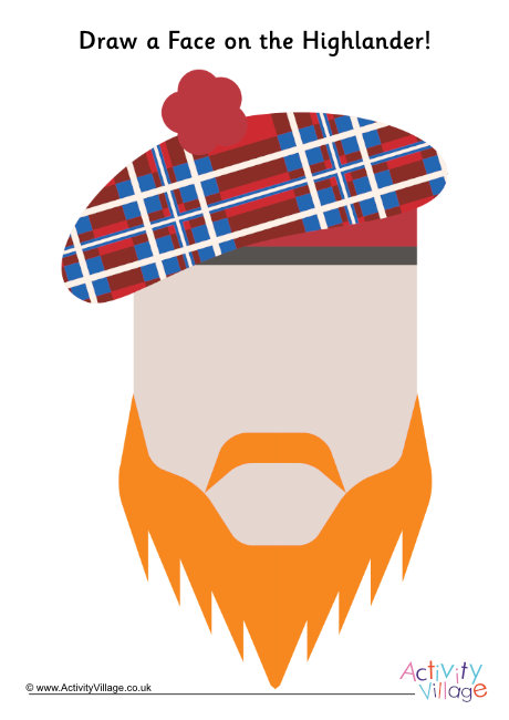 Draw a face on the Highlander
