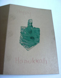 Dreidel Print Card