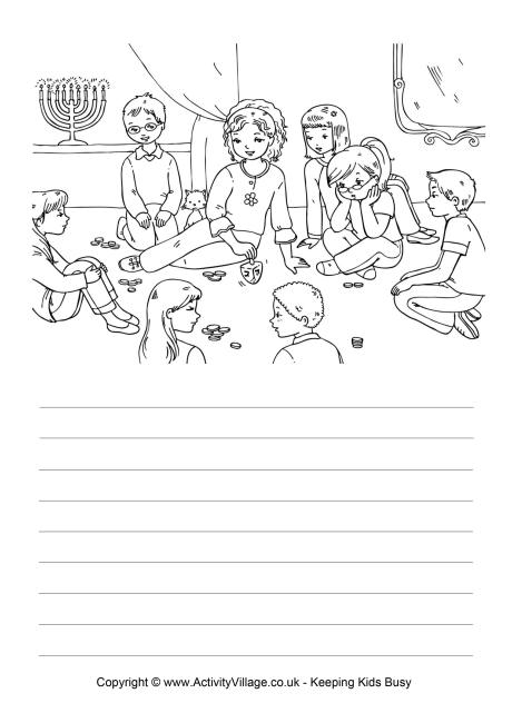 Dreidel story paper