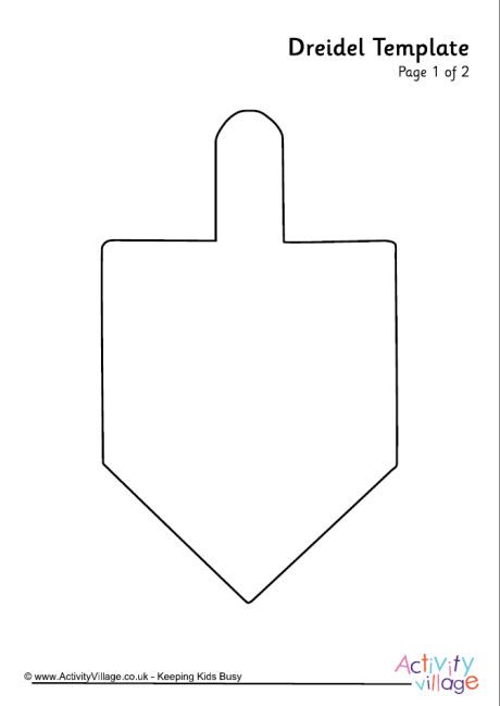Dreidel template