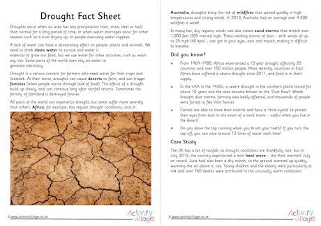 Drought fact sheet