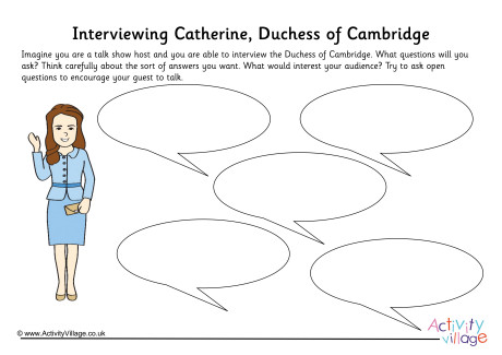 Duchess of Cambridge Interview Worksheet