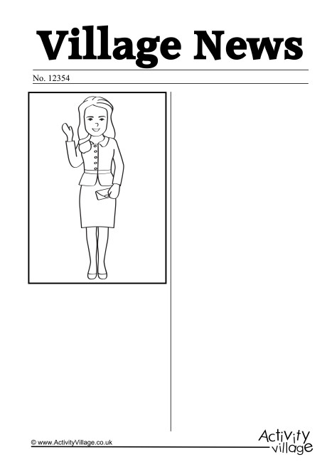Duchess of Cambridge Newspaper Writing Prompt
