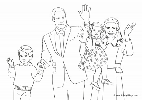 Duke and Duchess of Cambridge Colouring Page Duke and Duchess of Cambridge Colouring Page