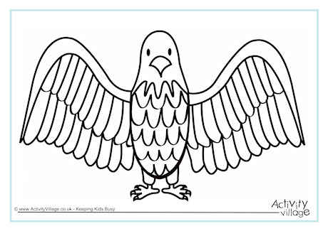 Eagle Colouring Page