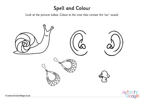 Ear Trigraph Spell And Colour