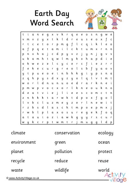 Earth Day Word Search
