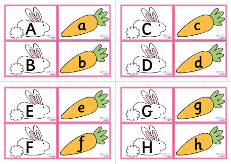 Easter Alphabet Matching Cards Easter Alphabet Matching Cards