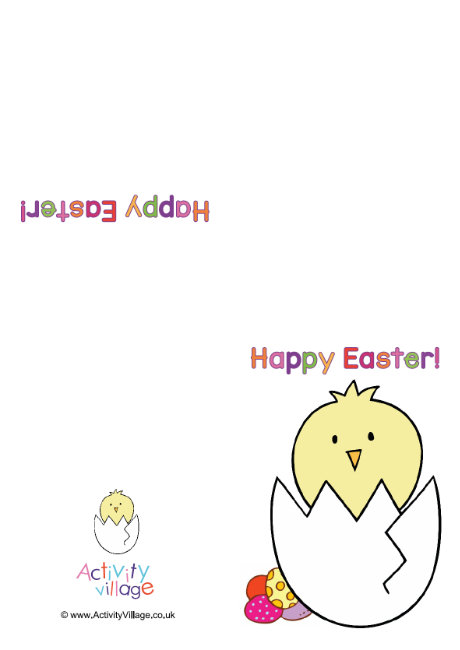 Easter chick card