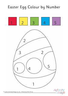 Easter Colour by Number