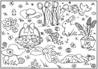 Easter Colouring Pages