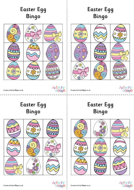 Easter Egg Bingo Easter Egg Bingo