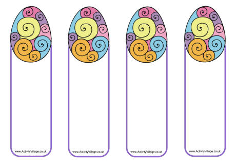 Easter eggs bookmarks
