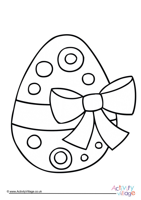 Easter Egg Colouring Page 4